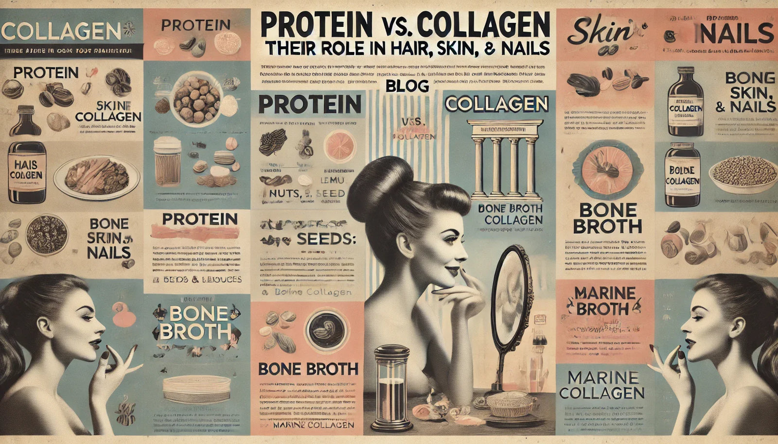 Protein vs Collagen: Understanding Their Role in Hair, Nails, and Skin