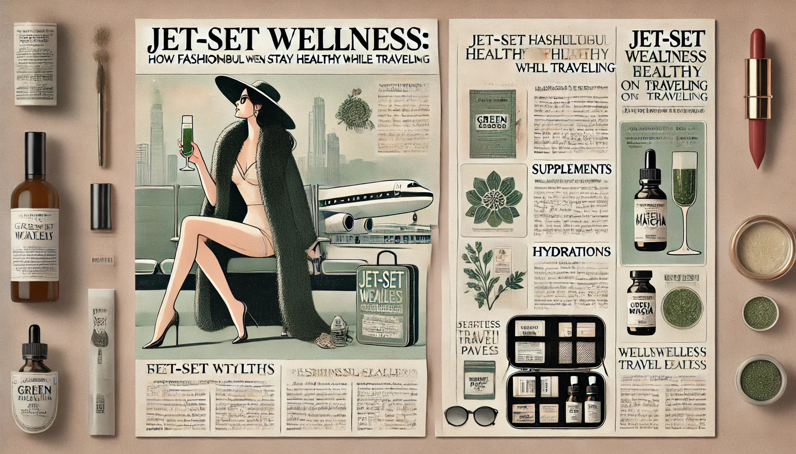 jet-set wellness: how fashionable women stay healthy while traveling